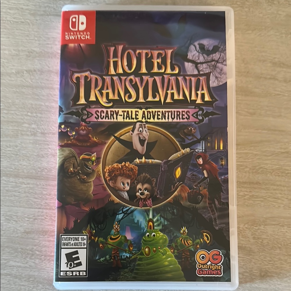 Nintendo Red and Black Switch Game Hotel Transylvania
